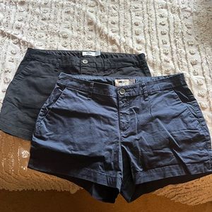 Black & Blue Old Navy Chino Shorts - 3 inch (both size 4)
